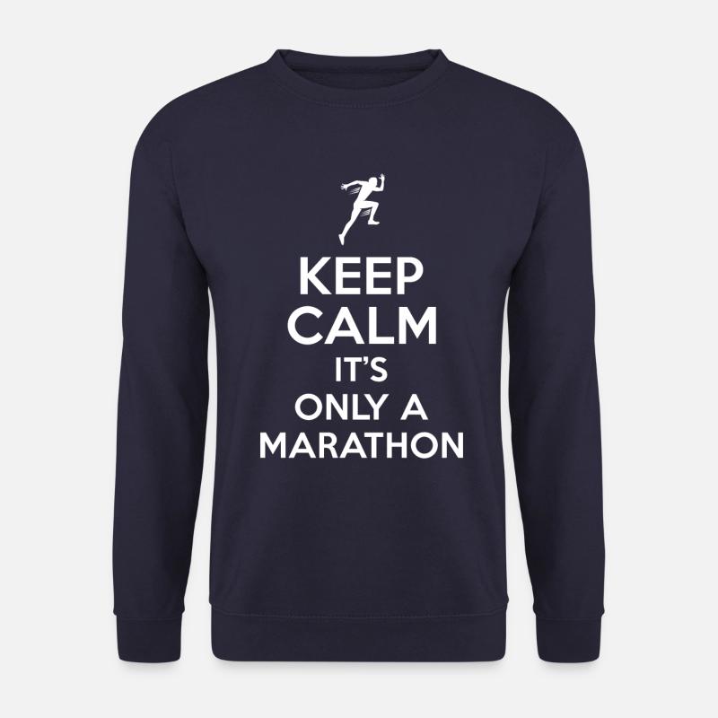 Marathon saying Keep Calm - Unisex Sweatshirt - navy
