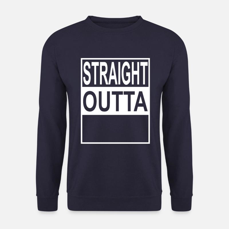 Straight outta Template - Unisex Pullover - Navy