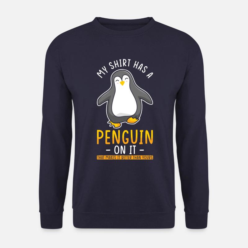 Pinguin Liebe Pinguin Spruch - Unisex Pullover - Navy