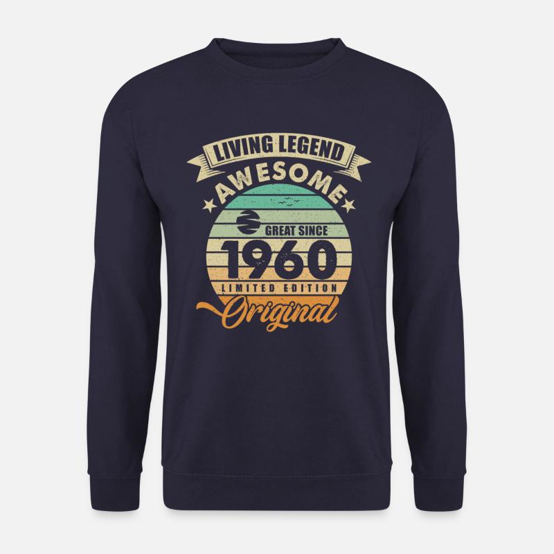 1960 Birthday Retro Orginal - Unisex Sweatshirt - navy