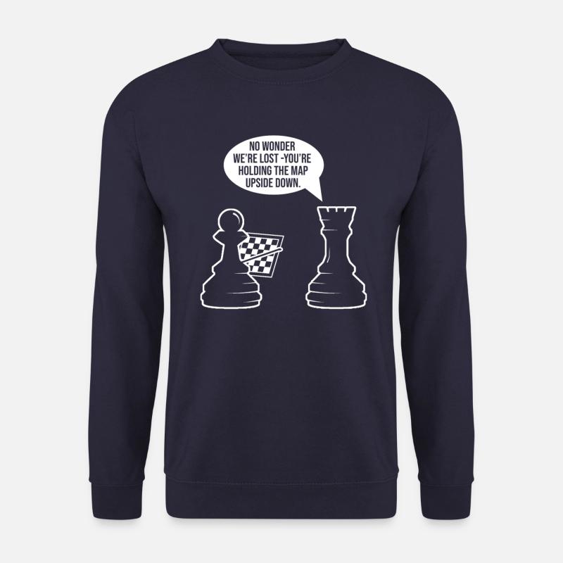 Pièces d’échecs hess Meme - Sweat-shirt Unisexe - marine