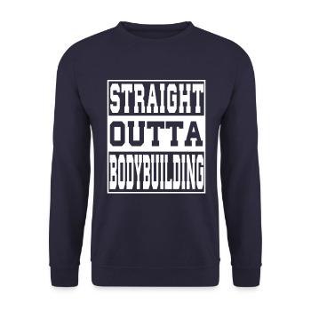 Bodybuilding saying funny - Unisex Sweatshirt - navy - Front - Alina (178cm) & Michal (187cm)