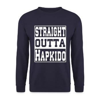 Hapkido dit drôle - Sweat-shirt Unisexe - marine - Devant - Alina (178cm) & Michal (187cm)