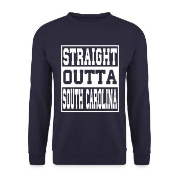 South Carolina Saying Funny South Carolina - Unisex Sweatshirt - navy - Front - Alina (178cm) & Michal (187cm)