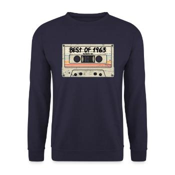 Best of 1963 - Unisex Pullover - Navy - Vorne - Alina (178cm) & Michal (187cm)