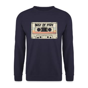 Le meilleur de 1971 - Sweat-shirt Unisexe - marine - Devant - Alina (178cm) & Michal (187cm)