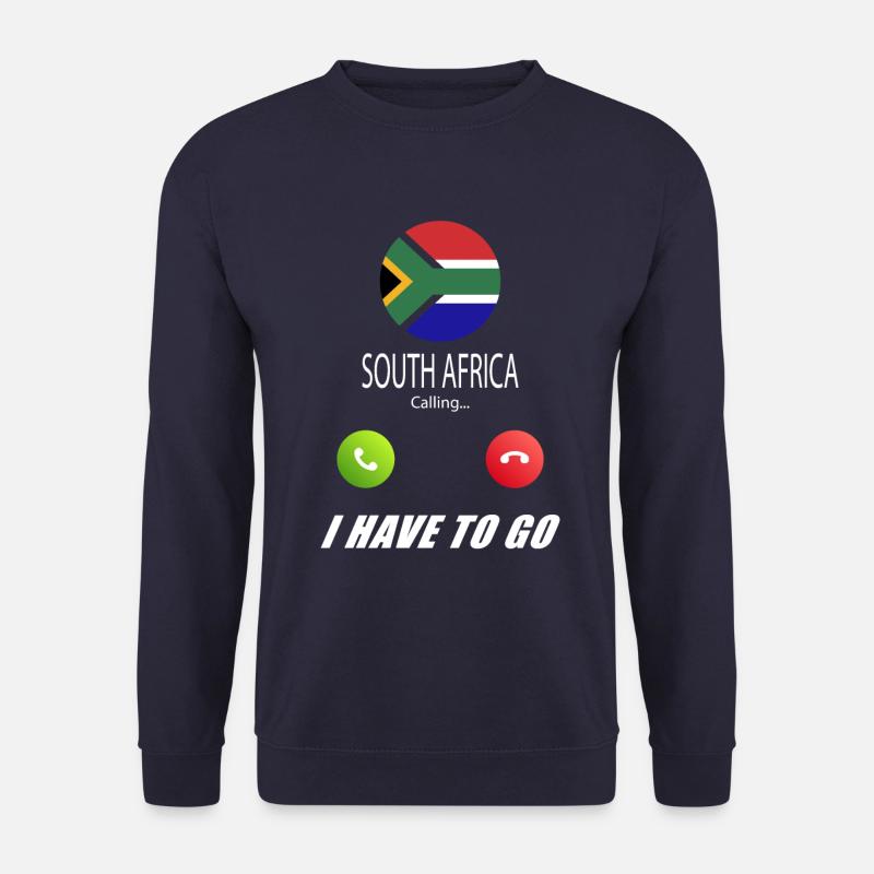 Südafrika ruft an Lusiger Flaggen Spruch - Unisex Pullover - Navy