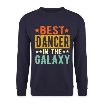 Best Tänzer ever Tänzer Geschenk - Unisex Pullover - Navy - Vorne - Alina (178cm) & Michal (187cm)
