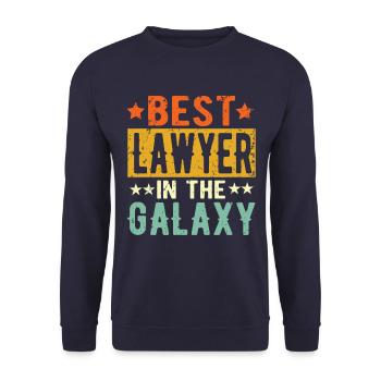 Meilleur avocat de tous les temps Cadeau d’avocat - Sweat-shirt Unisexe - marine - Devant - Alina (178cm) & Michal (187cm)