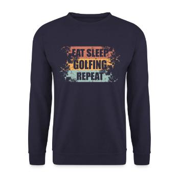 Tennis saying funny - Unisex Sweatshirt - navy - Front - Alina (178cm) & Michal (187cm)