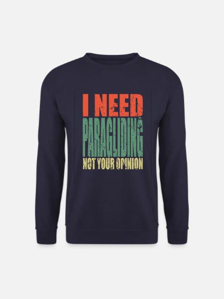 Paragliding saying funny - Unisex Sweatshirt - navy