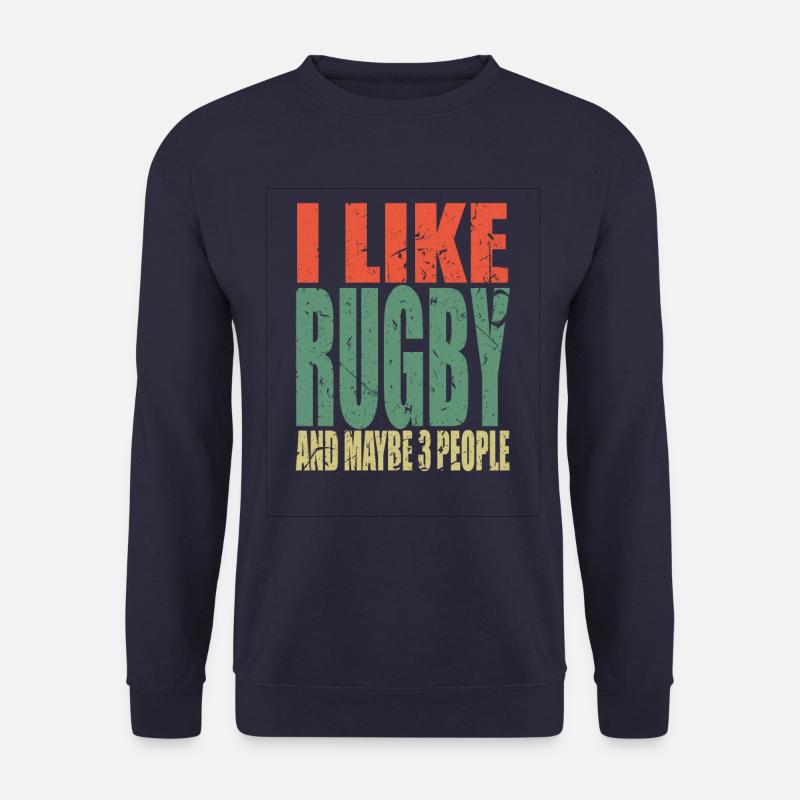 Rugby Spruch lustig - Unisex Pullover - Navy