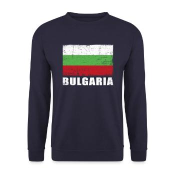 Bulgaria Flag Grunge Bulgaria Flag - Unisex Sweatshirt - navy - Front - Alina (178cm) & Michal (187cm)