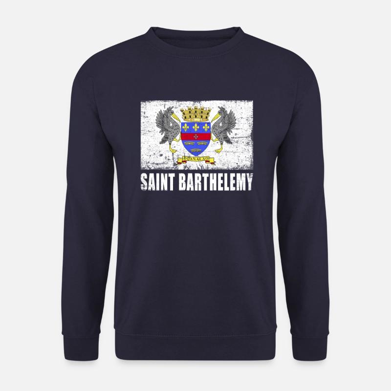 Drapeau de Saint-Barthélemy - Sweat-shirt Unisexe - marine