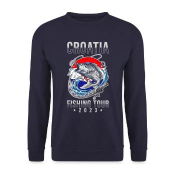 Angel Tour Croatie 2023 - Sweat-shirt Unisexe - marine - Devant - Alina (178cm) & Michal (187cm)