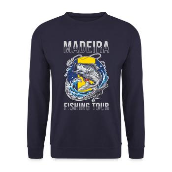 Angeltour Madeira - Unisex Pullover - Navy - Vorne - Alina (178cm) & Michal (187cm)