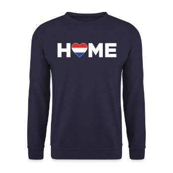 Pays-Bas Accueil Pays-Bas Drapeau - Sweat-shirt Unisexe - marine - Devant - Alina (178cm) & Michal (187cm)