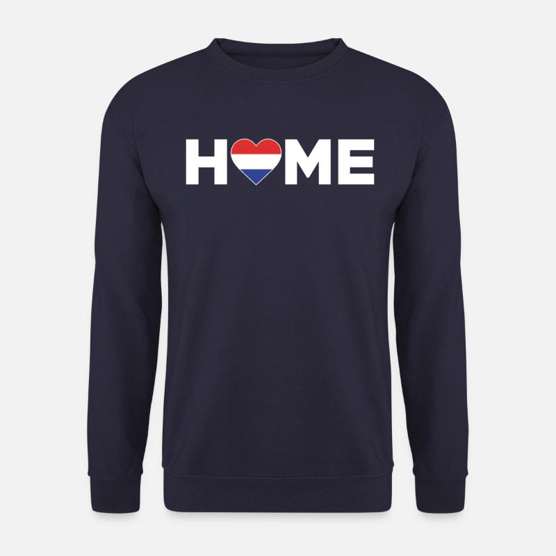Pays-Bas Accueil Pays-Bas Drapeau - Sweat-shirt Unisexe - marine