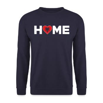 Albanie Patrie Albanie Drapeau Albanie Amour - Sweat-shirt Unisexe - marine - Devant - Alina (178cm) & Michal (187cm)