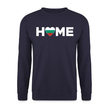 Bulgaria Homeland Bulgaria Flag - Unisex Sweatshirt - navy - Front - Alina (178cm) & Michal (187cm)