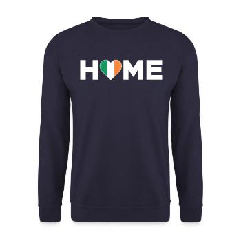 Ireland Home Ireland Flag Ireland Love - Unisex Sweatshirt - navy - Front - Alina (178cm) & Michal (187cm)