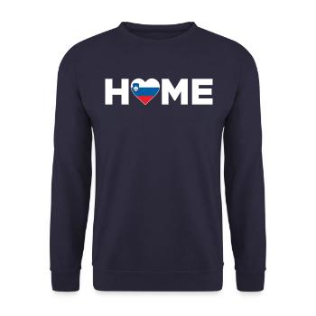 Slovenia Home Slovenia Flag Love - Unisex Sweatshirt - navy - Front - Alina (178cm) & Michal (187cm)