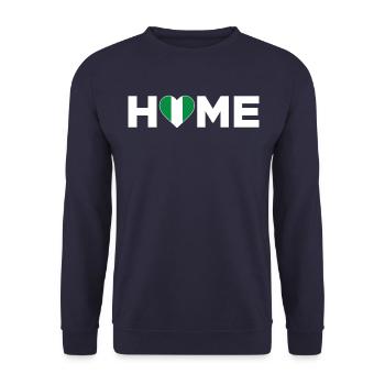 Nigeria Heimat Nigeria Flagge Nigeria Liebe - Unisex Pullover - Navy - Vorne - Alina (178cm) & Michal (187cm)