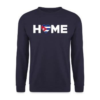 Cuba Accueil Cuba Drapeau Cuba Amour - Sweat-shirt Unisexe - marine - Devant - Alina (178cm) & Michal (187cm)