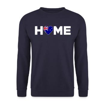 Australia Home Australia Flag - Unisex Sweatshirt - navy - Front - Alina (178cm) & Michal (187cm)