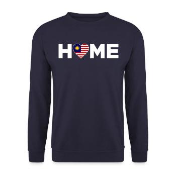 Malaisie Accueil Drapeau de la Malaisie - Sweat-shirt Unisexe - marine - Devant - Alina (178cm) & Michal (187cm)