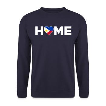 Philippines Patrie Philippines Drapeau - Sweat-shirt Unisexe - marine - Devant - Alina (178cm) & Michal (187cm)