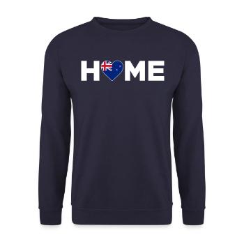 Nouvelle-Zélande Accueil Drapeau de la Nouvelle-Zélande - Sweat-shirt Unisexe - marine - Devant - Alina (178cm) & Michal (187cm)