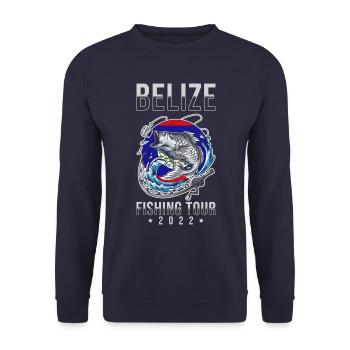 Belize Fishing Tour 2022 - Unisex Sweatshirt - navy - Front - Alina (178cm) & Michal (187cm)