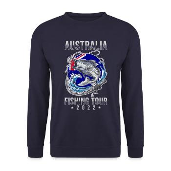 Circuit de pêche Australie 2022 - Sweat-shirt Unisexe - marine - Devant - Alina (178cm) & Michal (187cm)