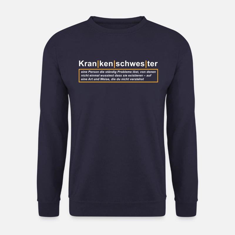 Krankenschwester Definition - Unisex Pullover - Navy