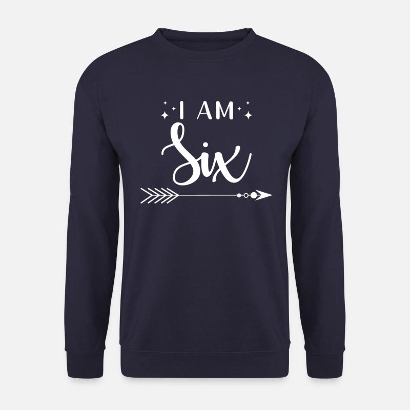 Six ans d’anniversaire J’ai six ans - Sweat-shirt Unisexe - marine