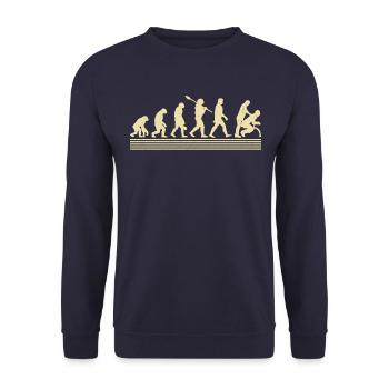 Physiotherapist Assistant Evolution - Unisex Sweatshirt - navy - Front - Alina (178cm) & Michal (187cm)