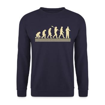 Pharmacy Technician Evolution - Unisex Sweatshirt - navy - Front - Alina (178cm) & Michal (187cm)