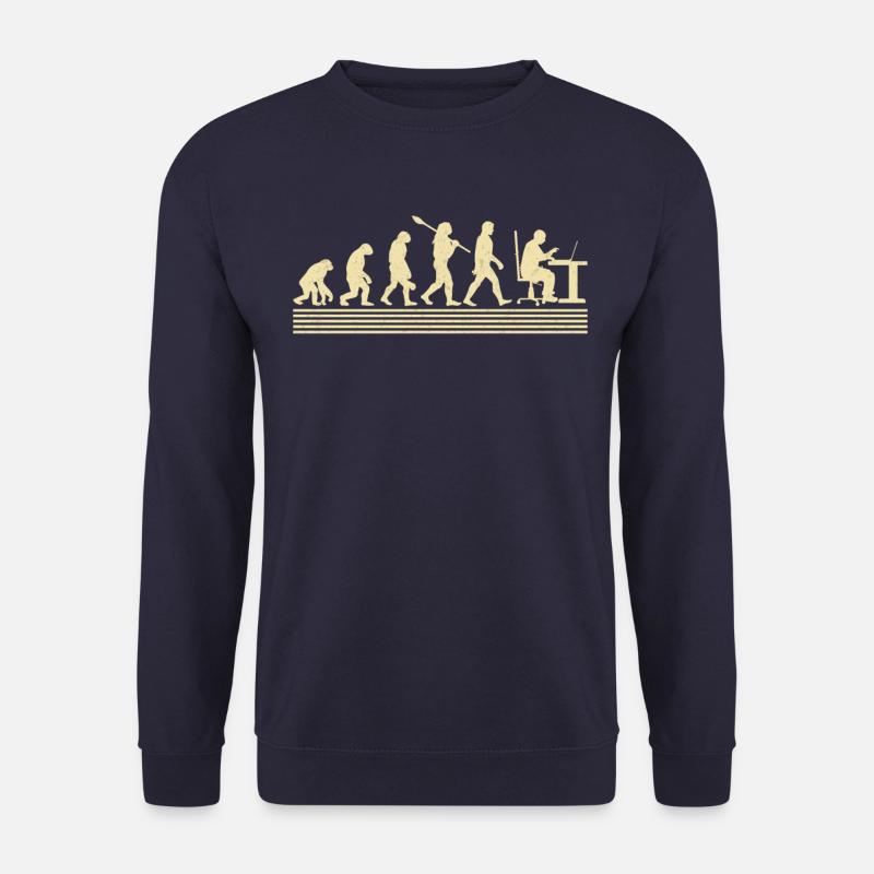 Evolution Des Computerprogrammierers - Unisex Pullover - Navy