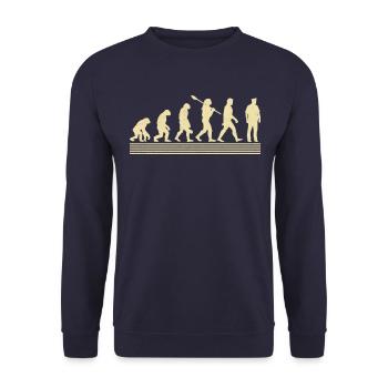 Development of the patrol officer - Unisex Sweatshirt - navy - Front - Alina (178cm) & Michal (187cm)