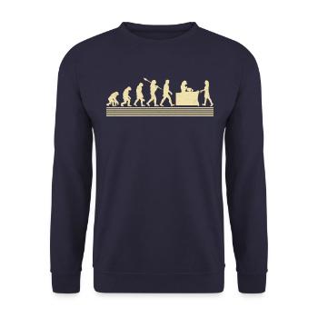 Cashier evolution - Unisex Sweatshirt - navy - Front - Alina (178cm) & Michal (187cm)