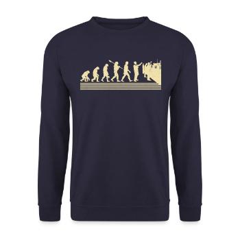 Évolution des techniciens de laboratoire - Sweat-shirt Unisexe - marine - Devant - Alina (178cm) & Michal (187cm)