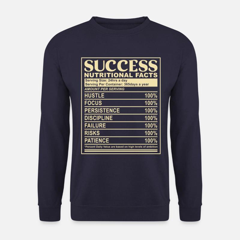 Erfolg Witzig Erfolg Nährwerttabelle - Unisex Pullover - Navy