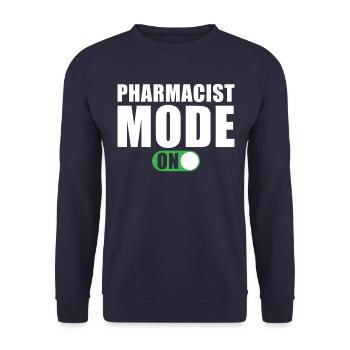 Pharmacist Mode An Lustig Pharmacist Gift - Unisex Sweatshirt - navy - Front - Alina (178cm) & Michal (187cm)
