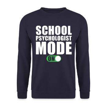Mode Psychologue scolaire An - Sweat-shirt Unisexe - marine - Devant - Alina (178cm) & Michal (187cm)