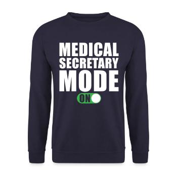 Secrétaire médical Modus An - Sweat-shirt Unisexe - marine - Devant - Alina (178cm) & Michal (187cm)