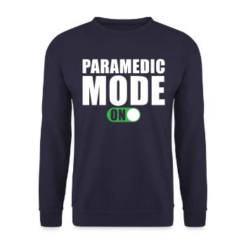 Paramedic Mode On - Unisex Sweatshirt - navy - Front - Alina (178cm) & Michal (187cm)