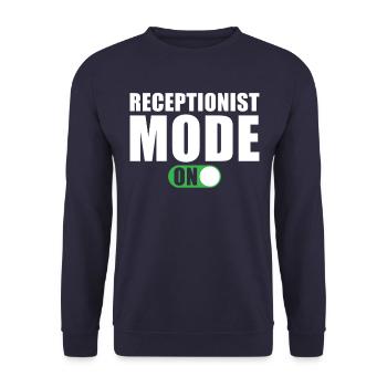 Receptionist Mode A Hotel Specialist Hotel Manager - Unisex Sweatshirt - navy - Front - Alina (178cm) & Michal (187cm)