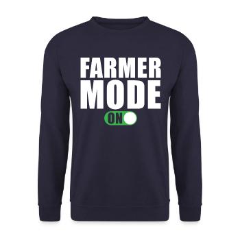 Landwirt Modus Ein - Unisex Pullover - Navy - Vorne - Alina (178cm) & Michal (187cm)