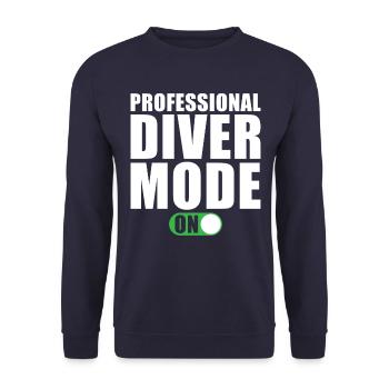 Professional driver mode On - Unisex Sweatshirt - navy - Front - Alina (178cm) & Michal (187cm)